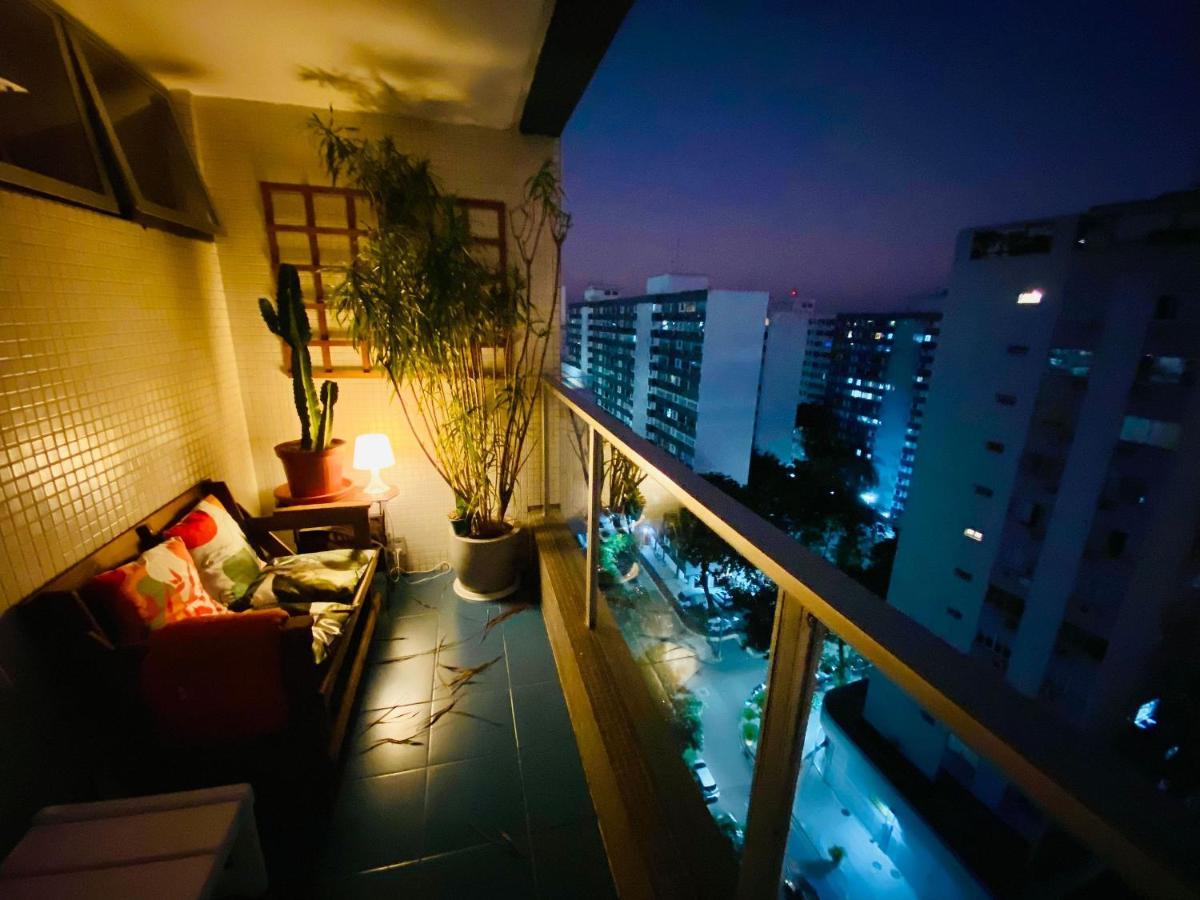 Jumpinbed - Leblon Flat Service - Sala E Quarto Com Varanda E Vista Do Mar. リオデジャネイロ エクステリア 写真