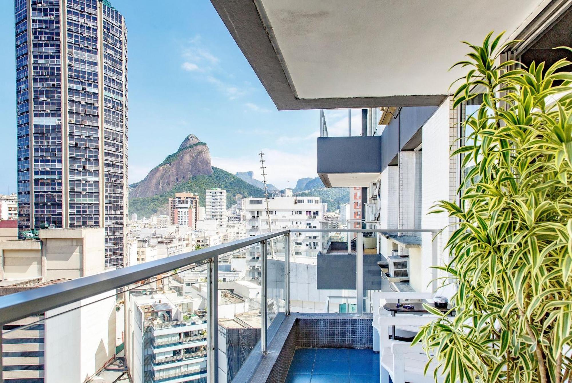 Jumpinbed - Leblon Flat Service - Sala E Quarto Com Varanda E Vista Do Mar. リオデジャネイロ エクステリア 写真